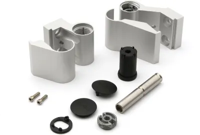 Produktbild von Schüco Aufsatztürband 279535 silber, 36 mm, nach innen oder außen öffnende Tür