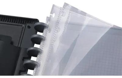 Produktbild von Oxford 100205607, A4, Rundring, Präsentation, Polypropylen (PP), Schwarz, 25 Blätter