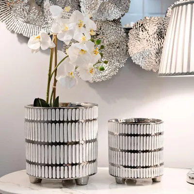 Produktbild von Banofa - Vase, Silber, Set mit 2 Vasen