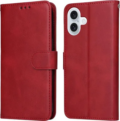 Produktbild von Mobigear Wallet iPhone 17 Hülle Klapphülle Geldbörse - Rot