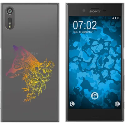 Produktbild von PhoneNatic Case kompatibel mit Sony Xperia XZs Silikon-Hülle Floral Fuchs M1-3