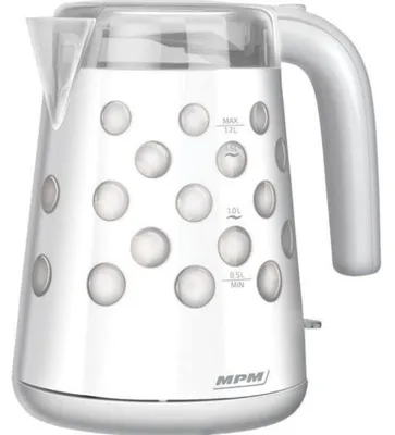 Produktbild von Wasserkocher MPM MCZ-86, 2200 W, 1,7 l, Weiß
