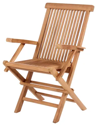 Produktbild von Teakholz Garten-/Klappsessel - bene living - mit Armlehnen - Andover