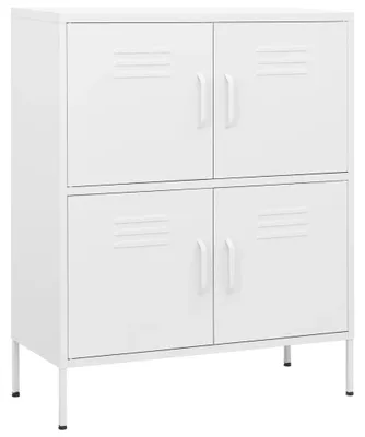 Obrázek produktu pro vidaXL Úložná skříň bílá 80x35x101,5 cm Ocel