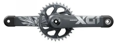 Produktbild von SRAM X01 Eagle Boost DUB Kurbelgarnitur 170 mm schwarz - leichte Performance ...