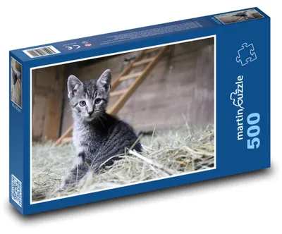 Obrázok produktu pre Puzzle 500 Mačiatko na sene - martinpuzzle