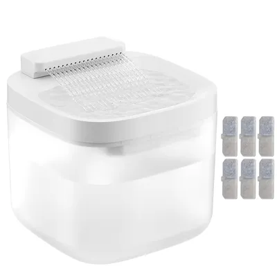 Produktbild von Katzen-Trinkbrunnen ,Automatischer Hunde-Wasserspender – zirkulierender Trinkbrunnen für Katzen & Hunde, großer Wassertank für den Haushalt
