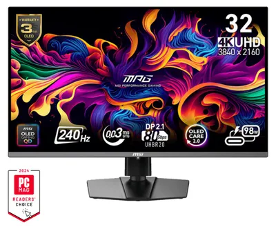 Image de MSI MPG 322URX QD-OLED Monitor PC 80 cm (31.5″) 3840 x 2160 Pixel 4K Ultra HD Nero