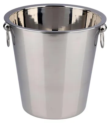 Produktbild von Bambelaa! Sektkühler Edelstahl Groß Doppelwandig Eimer Weinkühler Champagnerkühler Flaschenkühler Silber (ø ca. 22 cm)