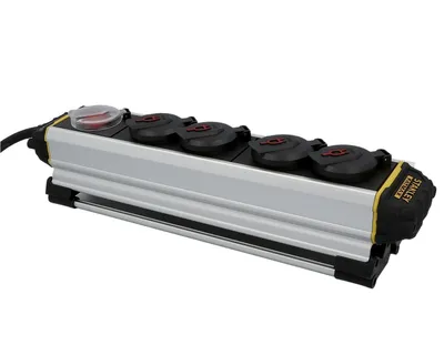 Image de Bloc multiprise FATMAX 4x en aluminium 3m avec rail de serrage