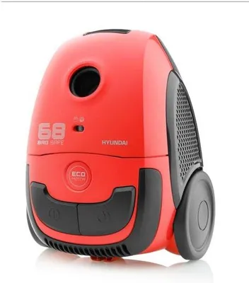 Productafbeelding van Stofzuiger met Zak 800W ECO-motor Hoge Zuigkracht Compact Rood