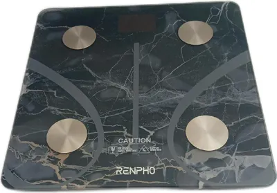Produktbild von Renpho Personenwaage Digital -- 2024, Waage Personen Bluetooth Körperfettwaage Für Körperfett, Bmi, Gewicht, Wasser Und Muskelmasse, 280 Mm, Marmor