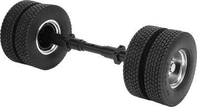 Immagine prodotto di RC Trailer asse posteriore pneumatico 85 mm alluminio lega gomma 10 fori mozzo ruota con 167 mm posteriore per 1/14 trattore fai da te