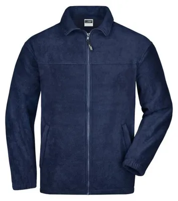 Produktbild von James and Nicholson - Fleecejacke Durchgehender Reißverschluss für Herren LT2431 (4XL) (Marineblau)