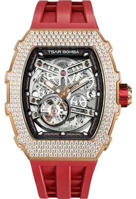 Image de Montre pour homme Tsar Bomba TB8208D-12 Elemental Zirkonia Automatique 43 mm 5 ATM