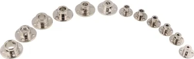 Produktbild von Flanschkupplung Wellenverbinder 4er-Set  -  verschiedene Größen : 11 mm Innendurchmesser: 11 mm