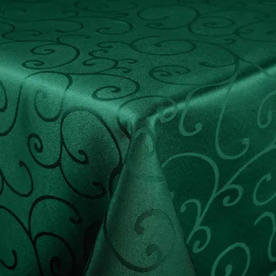 Produktbild von Tischdecke Abwaschbar Rechteckig Jacquard 130 x 220 cm Grün