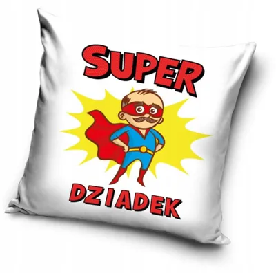 Obrázek produktu pro Potah na polštář Carbotex, ideální dárek pro dědečka, 40x40 cm, polyester