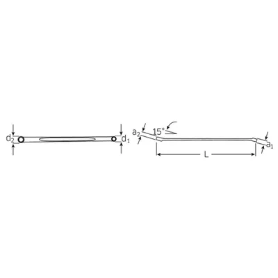 Produktbild von STAHLWILLE Doppelringschlüssel SW 1/2 x 9/16 " L.290mm