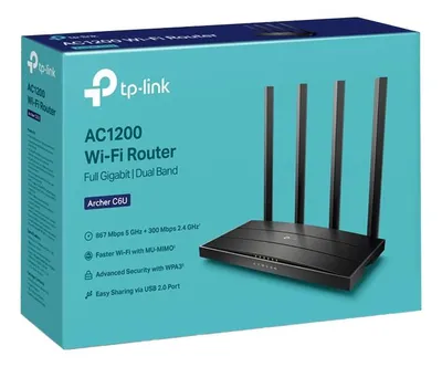 Produktbild von WLAN-Router Gigabit Ethernet Dual-Band (2,4 GHz/5 GHz) Schwarz