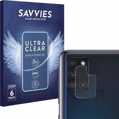 Produktbild von 6x Für Samsung Galaxy A21s (NUR Kameraschutz) Schutzfolie Savvies Displayschutz Display Schutz Folie Klar Transparent