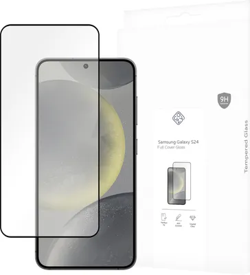 Produktbild von Schutzfolie Samsung Galaxy S24 - Panzerglas - Cazy - Schwarz
