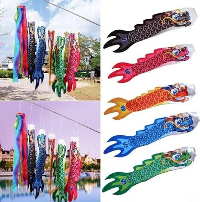 Produktbild von Famanu Windsack Drakenprint - 70 cm Lang