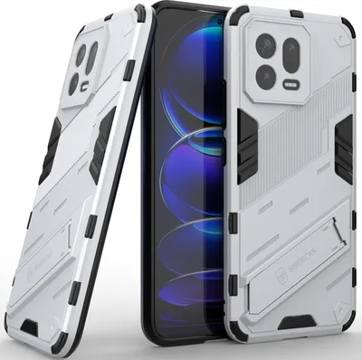 Produktbild von Armor Hülle für Xiaomi 13, Hybrid PC TPU Bumper Stoßfestes Schutzhülle mit Standfunktion Orange