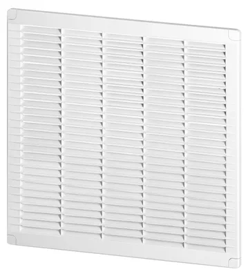 Image de Grille de ventilation carrée - 350 x 350 mm - ABS - Sans bride - Blanc