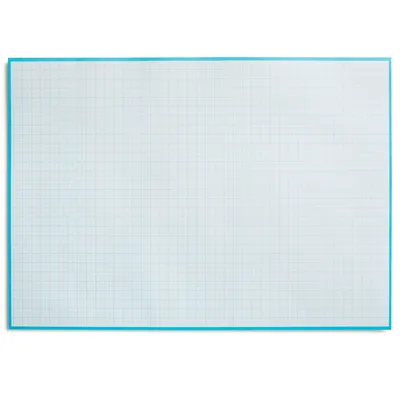 Zdjęcie produktu dla Blok papieru milimetrowego do pisania i szkicowania I do odrywania I papier matematyczny z siatką I do biura i szkoły I format DIN A3 I duży I niebieski I offset 90 g/m² 40 arkuszy I dv_782