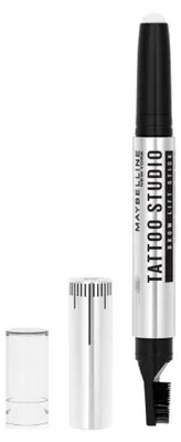 Produktbild von Maybelline Tattoo Brow Lift Clear 00, Clear, Frauen, Definition, 1 Stück(e), POLYBUTENECAPRYLIC / CAPRIC TRIGLYCERIDECERA MICROCRISTALLINA / MICROCRYSTALLINE WAX / CIRE..., Der Tattoo Brow Lift 2-in-1 Augenbrauenstift verleiht einen natürlich gelifteten, volleren...