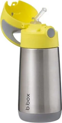 Produktbild von Thermowasserflasche mit Strohhalm 350 ml Lemon sherbet / B.box