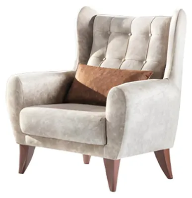 Produktbild von Textil Sessel 1 Sitzer Sofa Polster Sofas Design Luxus Klassische Modern Lehn