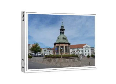 Image de puzzle premium raxxa "Wasserkunst Marktplatz Wismar", 1000 pièces