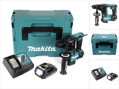 Image de Makita DHR 171 RY1J Marteau perforateur sans fil SDS Plus 18V 2 vitesses + 1x batterie 1,5Ah + chargeur