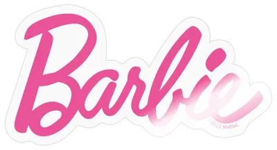 Produktbild von Spreadshirt Barbie Klassisches Logo Sticker Aufkleber, 10 x 10 cm, Transparent glänzend