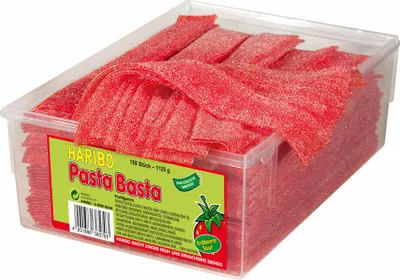 Obrázok produktu pre Haribo Pasta Basta Jahoda s príchuťou kyslého ovocia Veggie 1125g