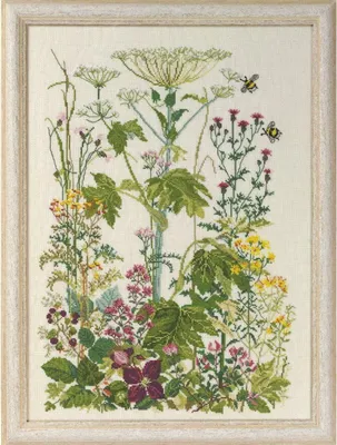 Zdjęcie produktu dla Permin zestaw do haftu krzyżykowego "Grabenrand", wzór liczony, 33x45cm, 90-4153