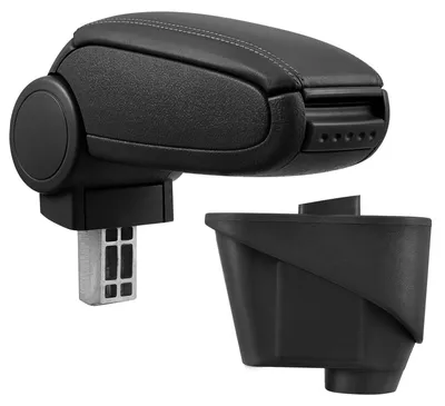 Armlehne Mittelarmlehne MAL Leder Bezug Schwarz für Citroen DS3 ab 2010 – Produktansicht