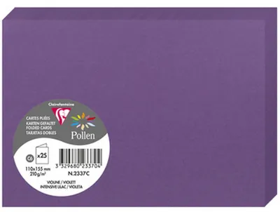 Produktbild von Karte C6 Doppel 210g violett