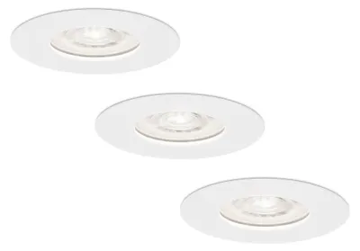 Produktbild von hoftronic LED Einbaustrahler 3x3,8W 6000K IP65 Weiß rund