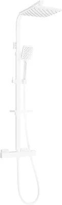Image de Mexen CQ62 ensemble de douche en saillie avec pommeau de douche et robinet thermostatique, blanc - 772506295-20