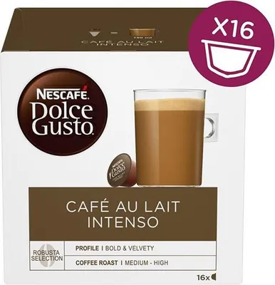 Image de Nescafé Dolce Gusto café au lait intenso Capsules de café 3x16 capsules