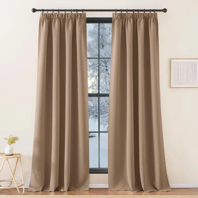 Produktbild von Thermovorhang Blickdicht Cappuccino 260x140 cm (2er Pack)