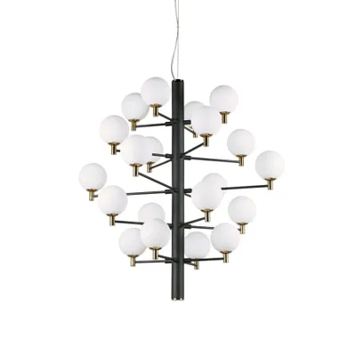 Produktbild von Copernico Zeitgenössische Aufhängung Metall Schwarz 20 Licht 3W 3000K Warmes Licht