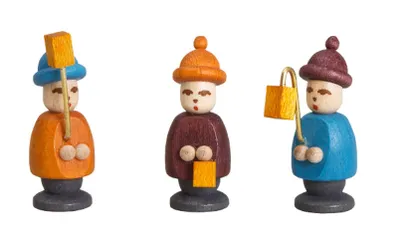 Produktbild von Miniaturfiguren 3 Laternenkinder bunt Höhe 2,7cm NEU