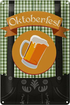 Produktbild von Blechschild  Bier , 30 x 20 cm, Blechschilder Spruch Getränk Alkohol, Bier Bayern