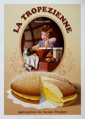 Obrázek produktu pro La Tropezienne / Saint-Tropez – plakát 50 x 70 cm