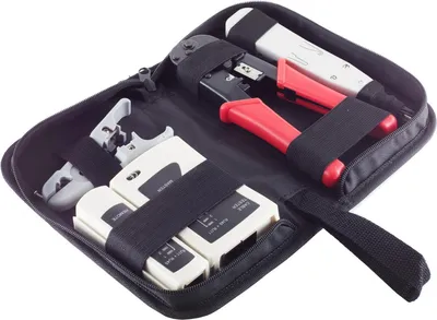 Image de shiverpeaks ®-BASIC-S--Jeu d'outils, réseau, 4 pièces, avec sacoche (BS18-25001)