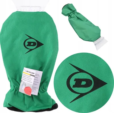 Obrázek produktu pro Škrabka na okna Dunlop s rukavicí zelená